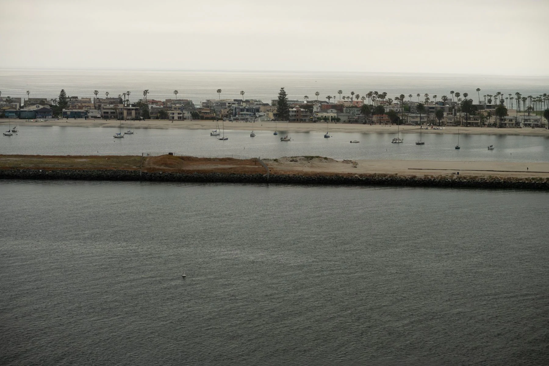 Southern California coastline near Long Beach
